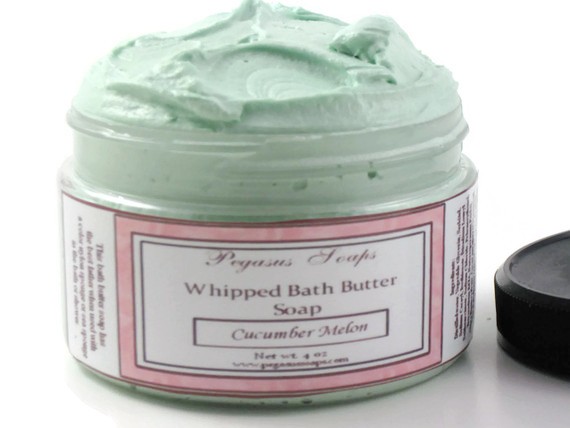 Whipped Bath Butter Soap 4 oz Cucumber Melon