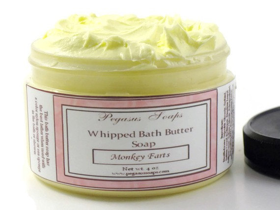 Lemon Sugar Whipped Bath Butter Soap 4 oz