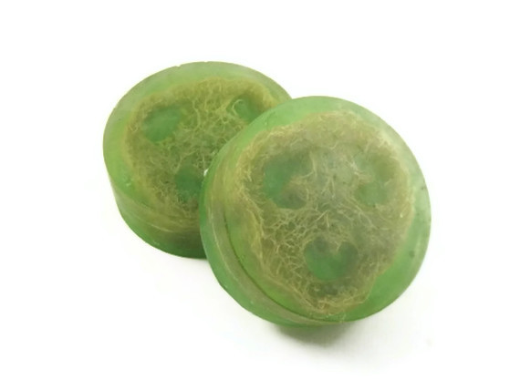 Cucumber Melon Loofah Glycerin Soap