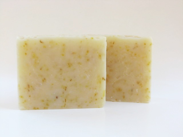 Secret Garden with Calendula Petals Cold Process Soap 
