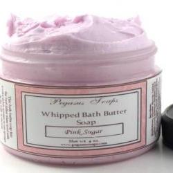 Pink Sugar Whipped Bath Butter Soap 4 oz