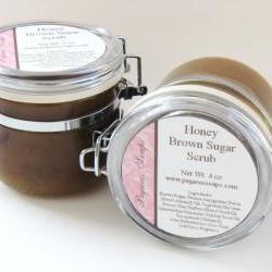 Honey Brown Sugar Body Scrub 4 oz Jar